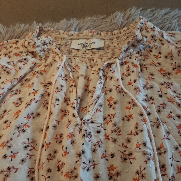 Carly Jeans Long Sleeve Top with Tassels Size Large - Picture 7 of 16